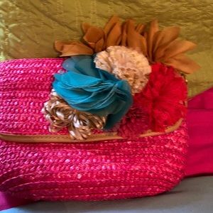 Pink flower bag